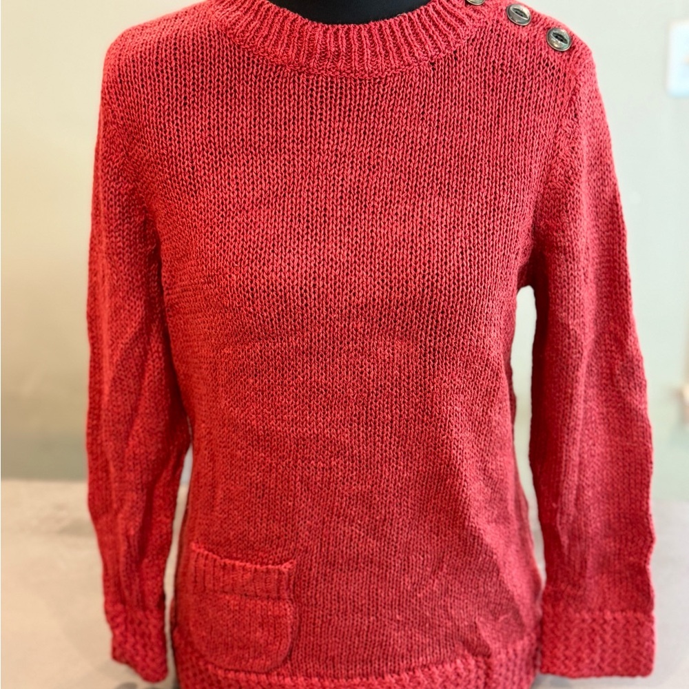 Lauren Ralph Lauren Vibrant Red Crew Neck Sweater